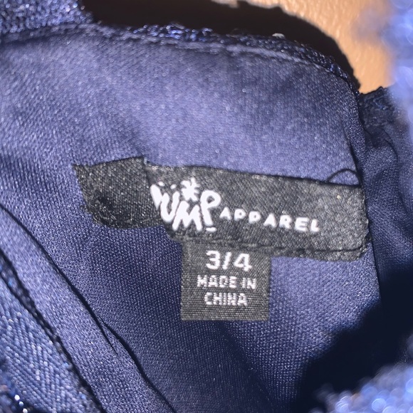 Navy blue homecoming/formal dance dress w glitter - Picture 5 of 6